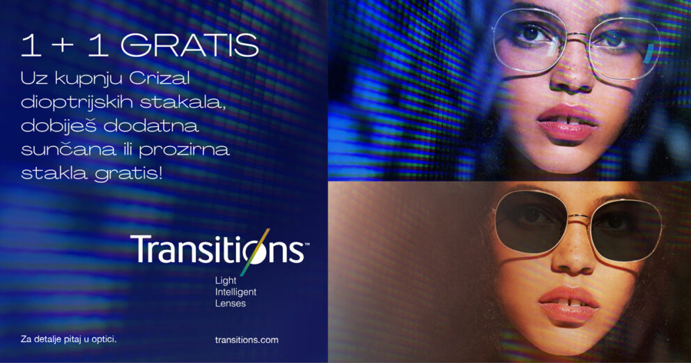TRANSITIONS® fotoosjetljive naočalne leće 